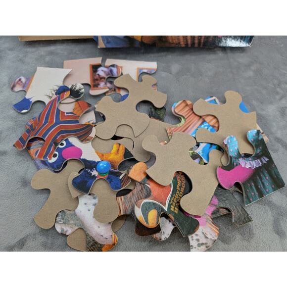 Sesame street 24 piece Jim Henson 1991 puzzle Grover Ernie Bert Oscar *COMPLETE* - Picture 7 of 7